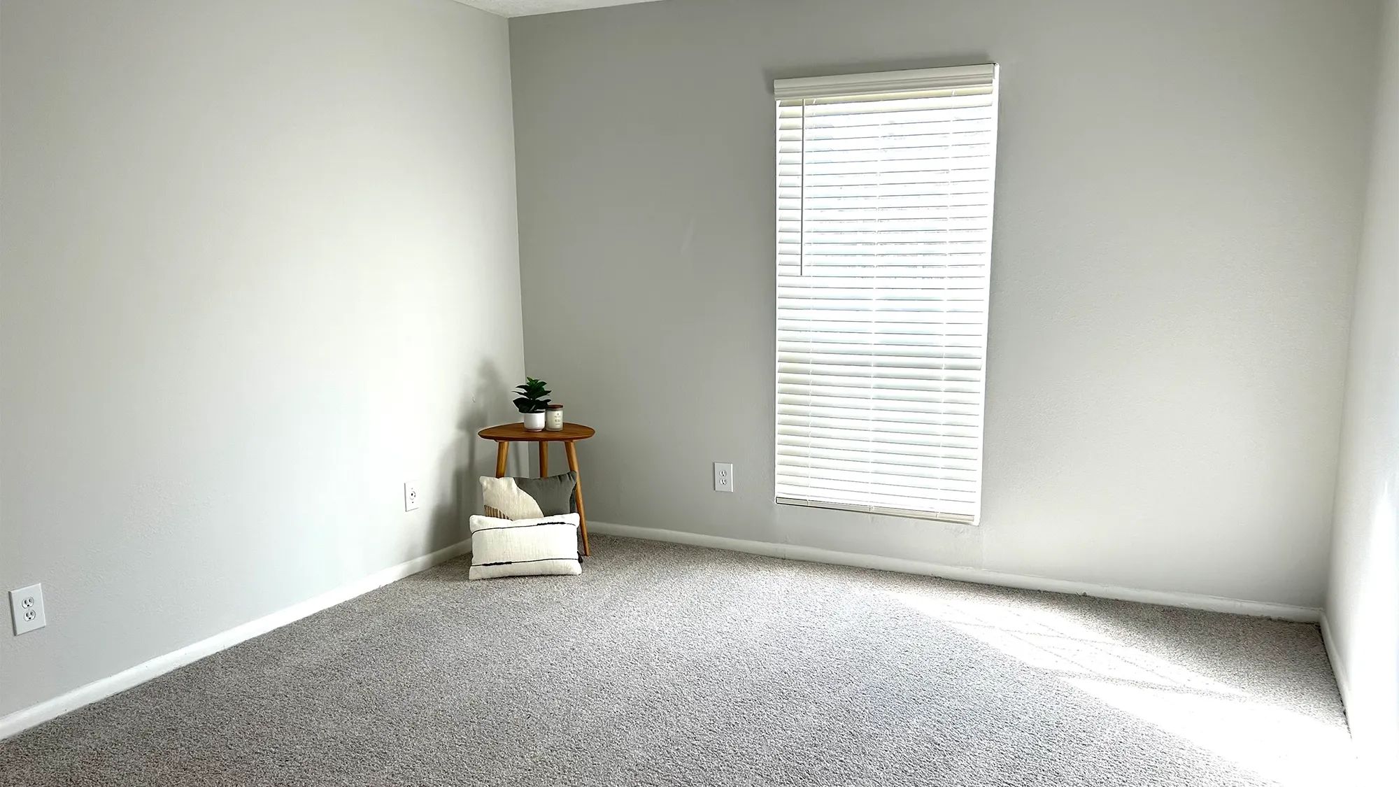 Plush carpeting and privacy blinds ensure your comfort and peace of mind in our spacious bedrooms.