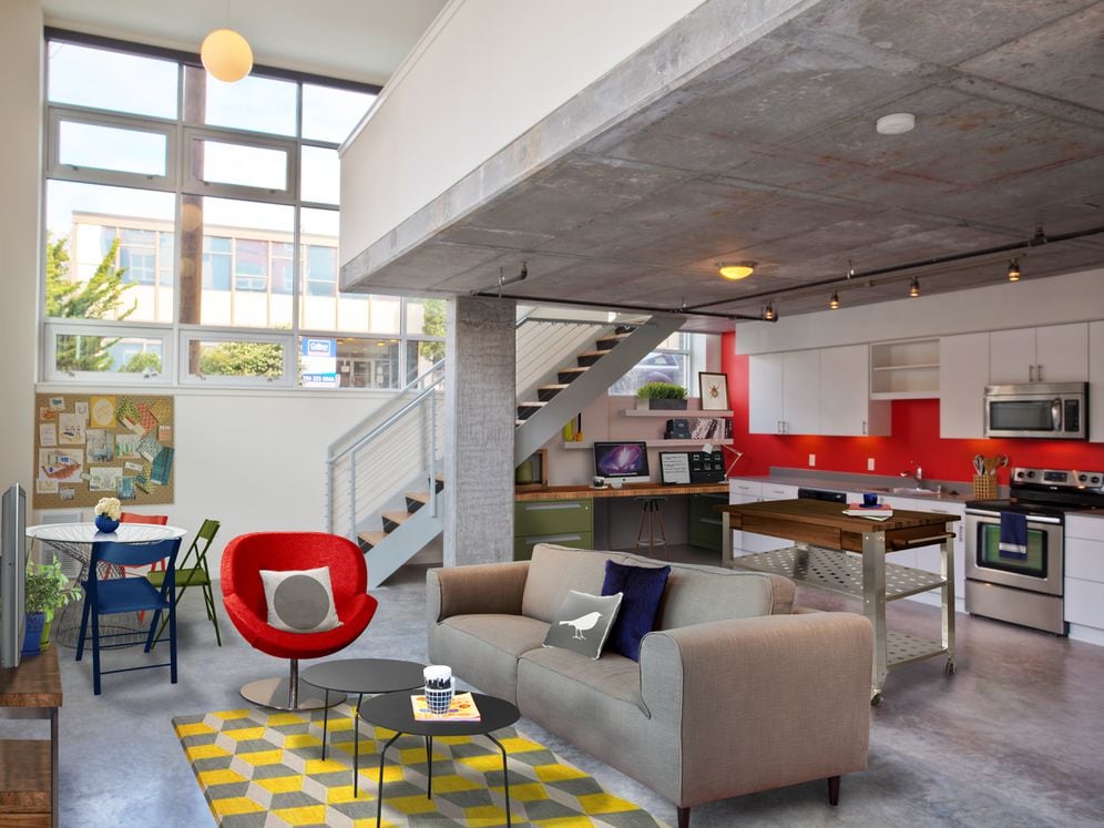 Kitchen and Living Room