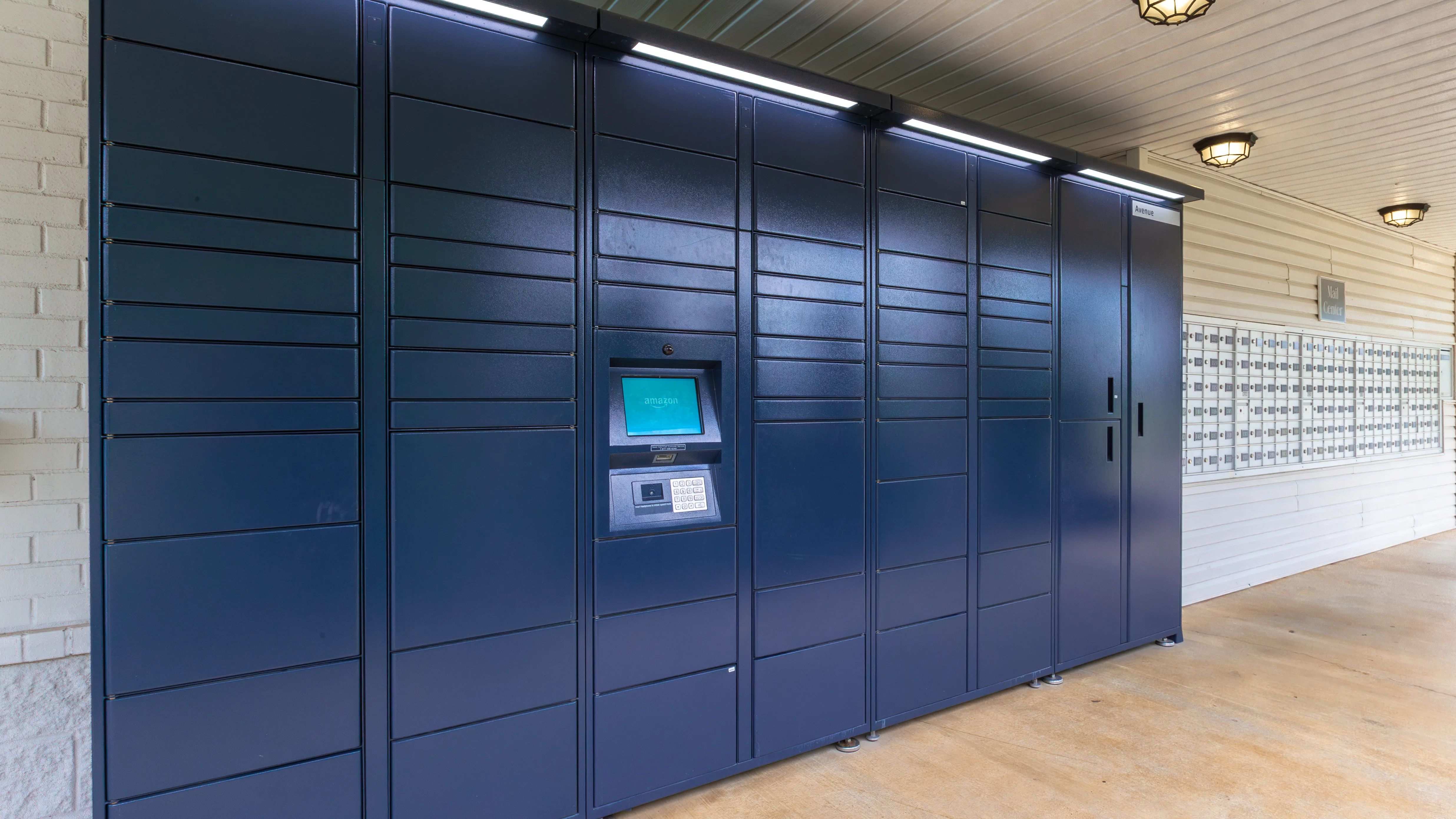 Enjoy the ease and security of package pickups with Amazon Hub package lockers offering a safe and convenient way to receive your packages.