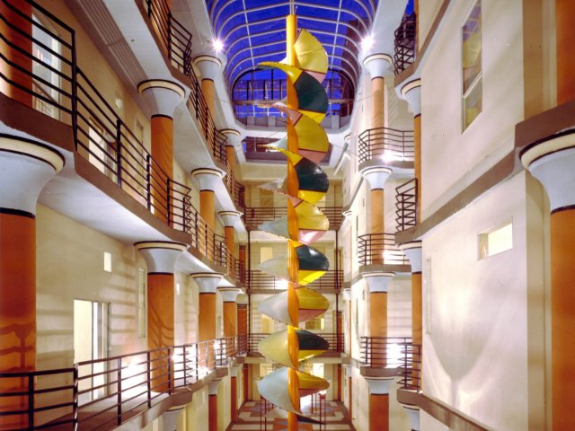 Etruscan columns line the atrium