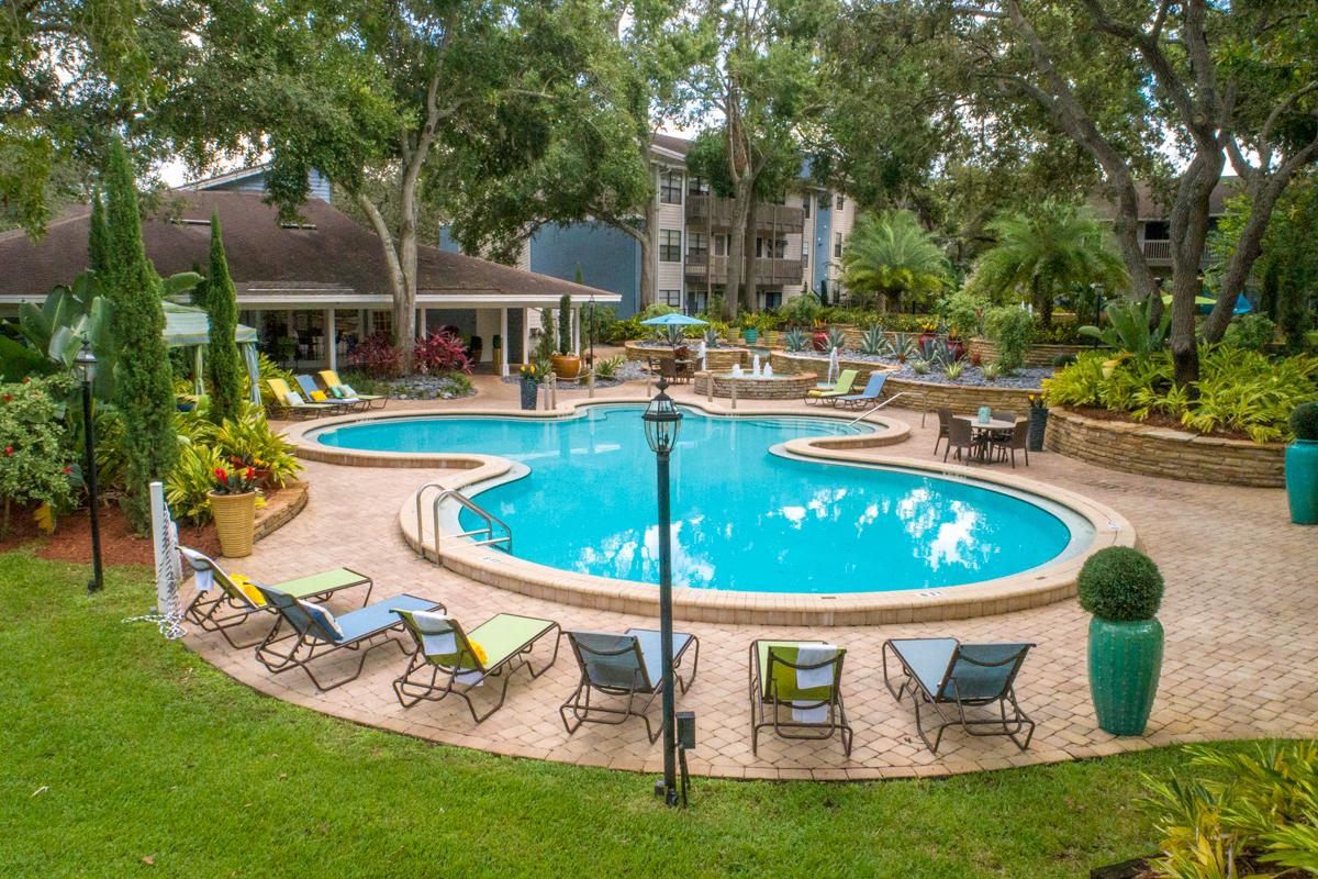 Lay out on one of the poolside loungers on our expansive sundeck.