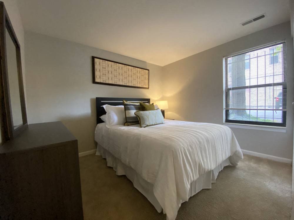 Bedroom with lots of natural lighting