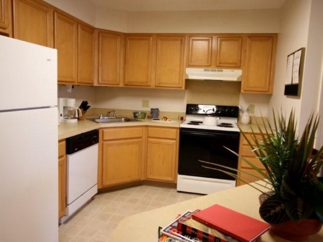 Kitchen with an island