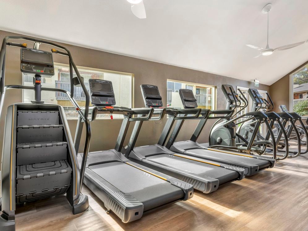 Fitness center with cardio equipment