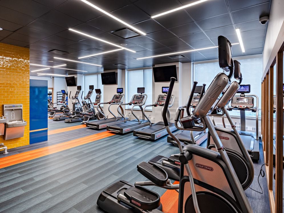 Fitness center with cardio equipment
