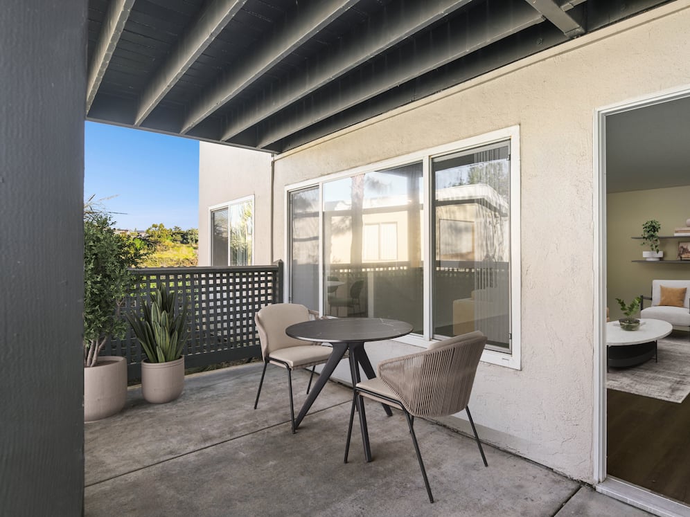 Private patio