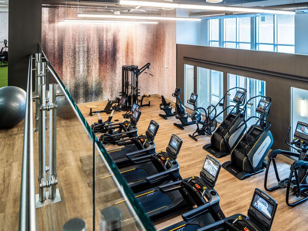 State-of-the-art fitness center with cardio equipment