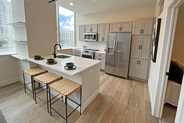 Model A1 - Kitchen | Residences at 55