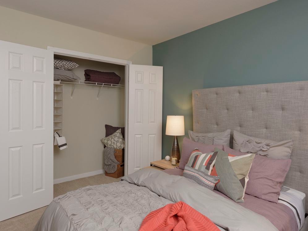 Espresso Finish Package townhome walk-in closet