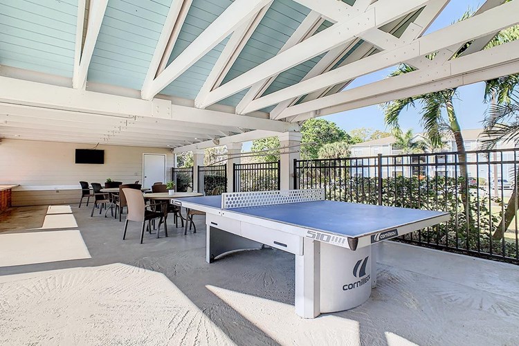 Get some friends together and play a game at our ping pong table. 