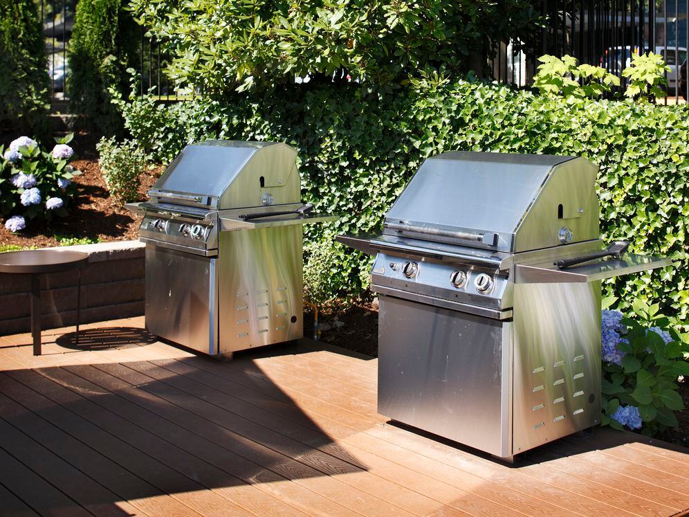 Outdoor Seating Area with Grills