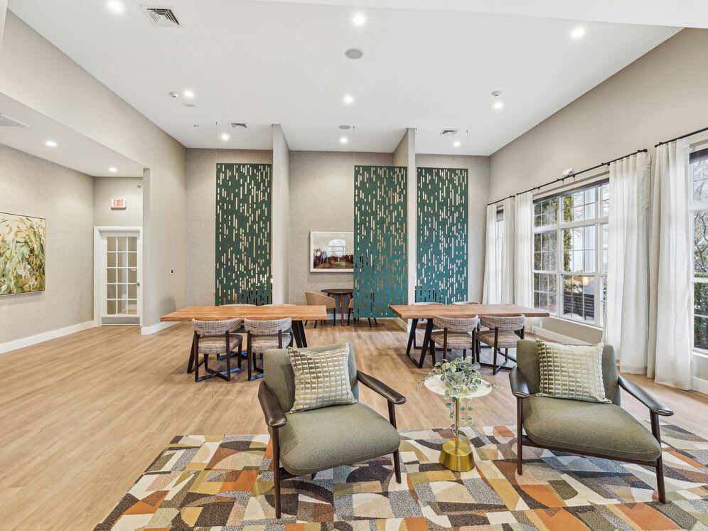 Resident lounge with co-working space