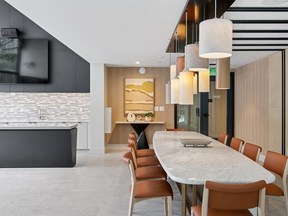 Resident lounge and entertaining kitchen with common area