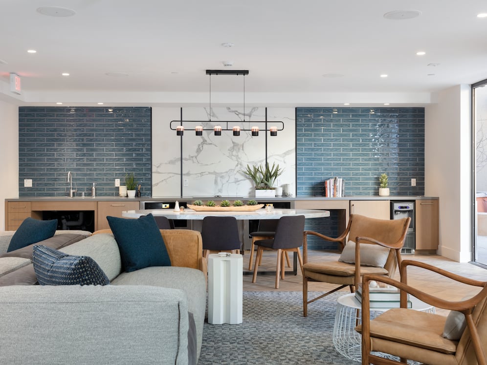 Phase II Clubhouse with entertaining kitchen