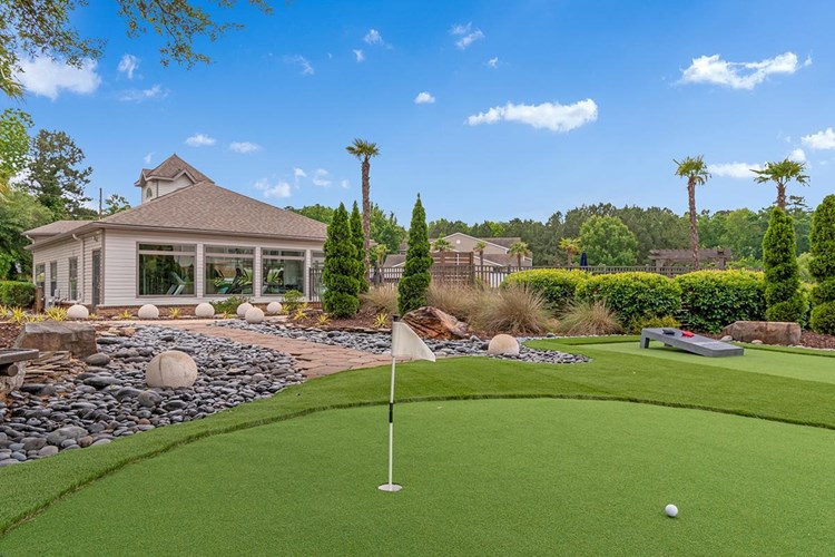 Practice your putt on our on-site putting green.