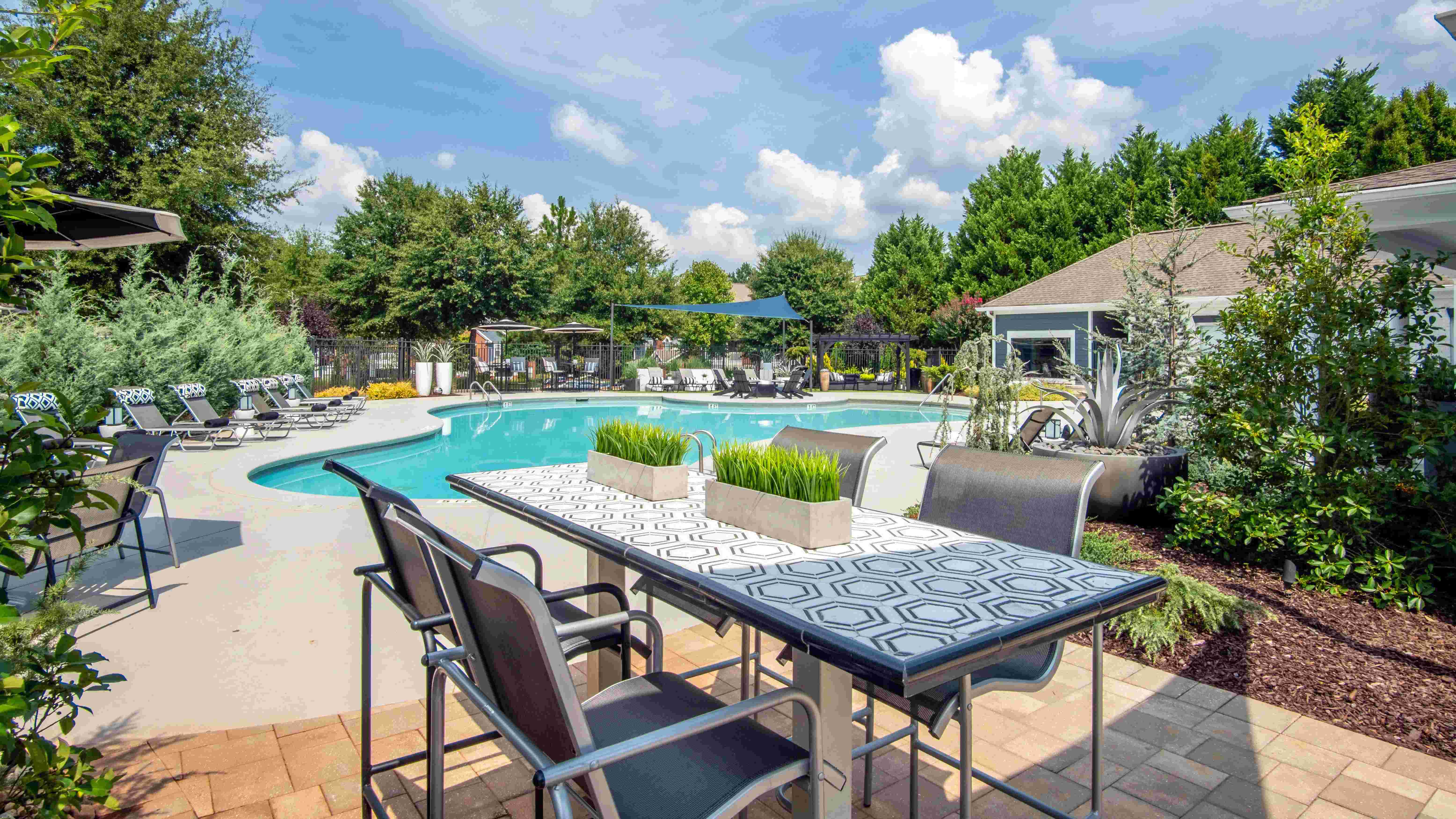 Culinary delights await at our poolside outdoor kitchen!