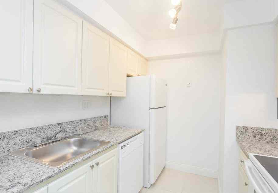 Kitchen with granite countertops