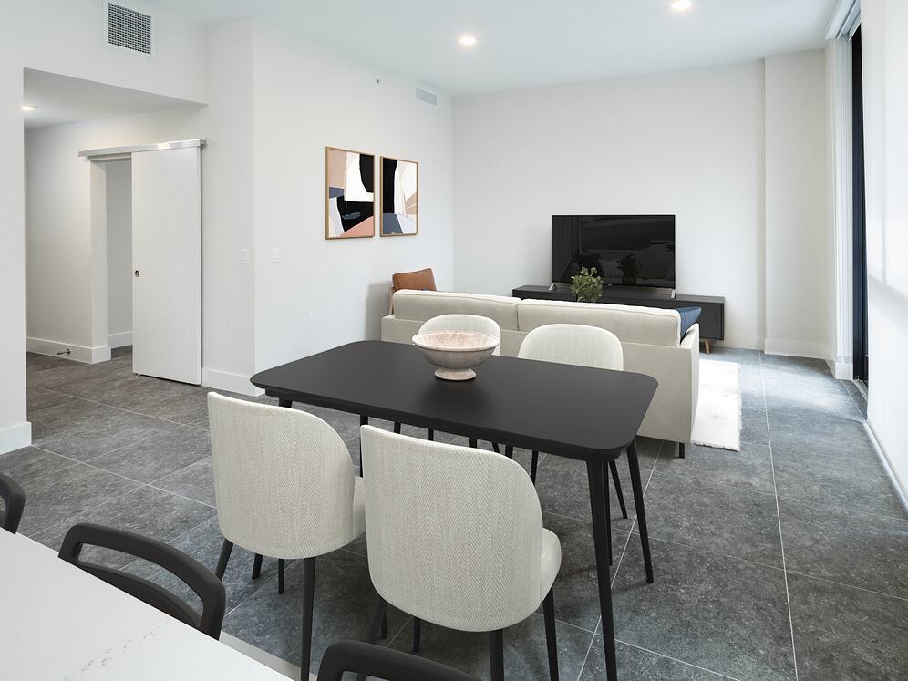 Signature Collection Townhome dining and living areas