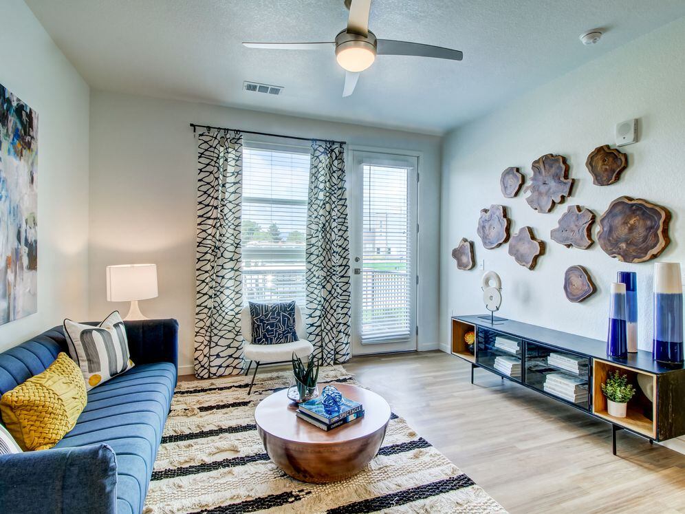 Open-concept living area with luxury vinyl plank flooring