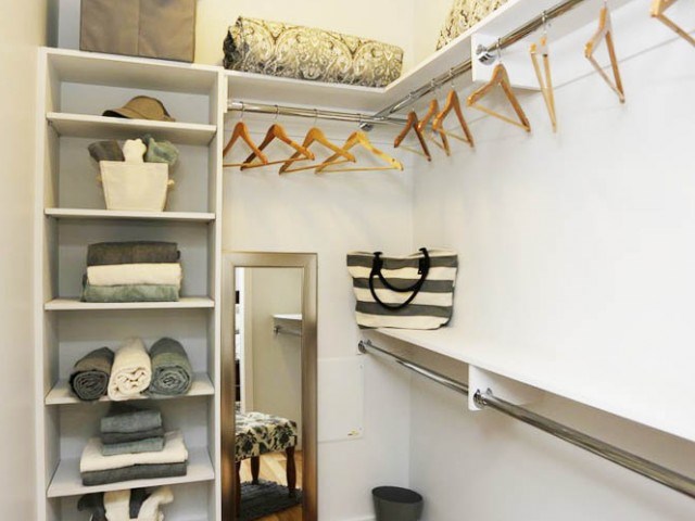 Walk-In Closests with Custom Shelving