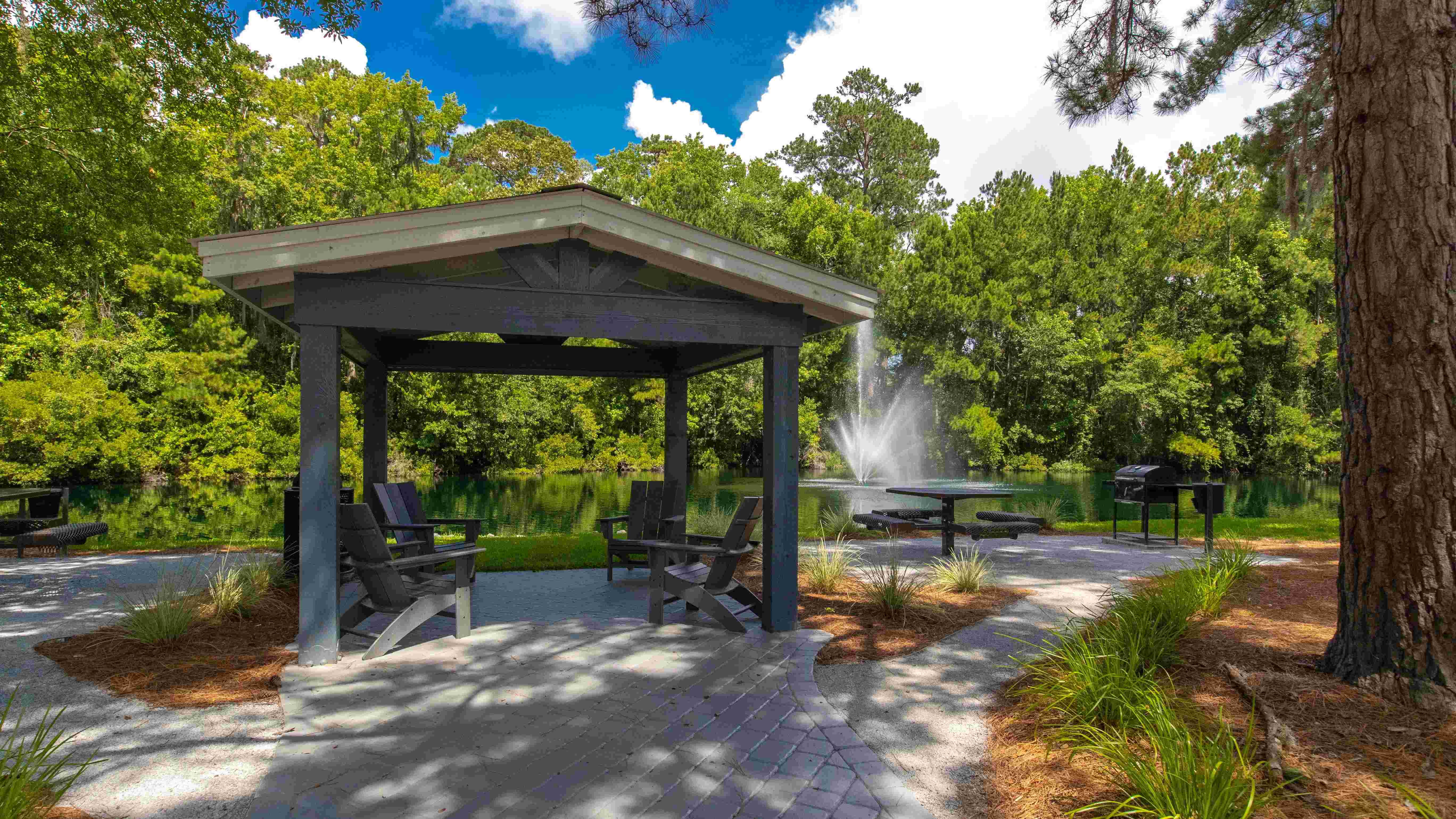 Unwind in serenity beneath our gazebo or gather with friends at our picnic and grilling area by our sparkling lake.