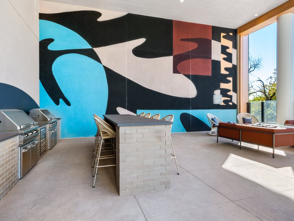 Pool with grill area