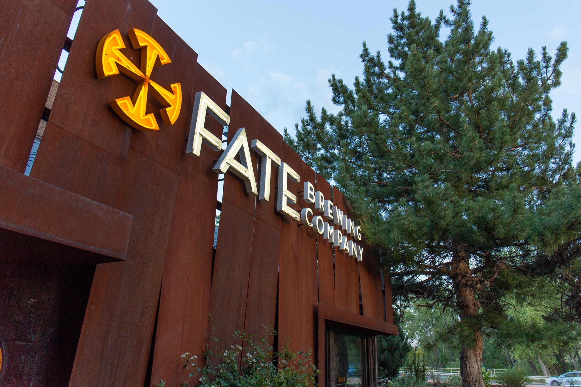 Stop by Fate Brewing for a drink and food