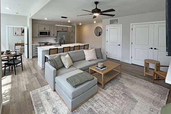 Model A2 - Living Area | Residences at 55