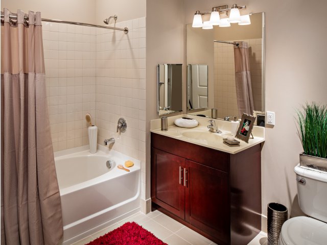 Spa-inspired bathrooms.
