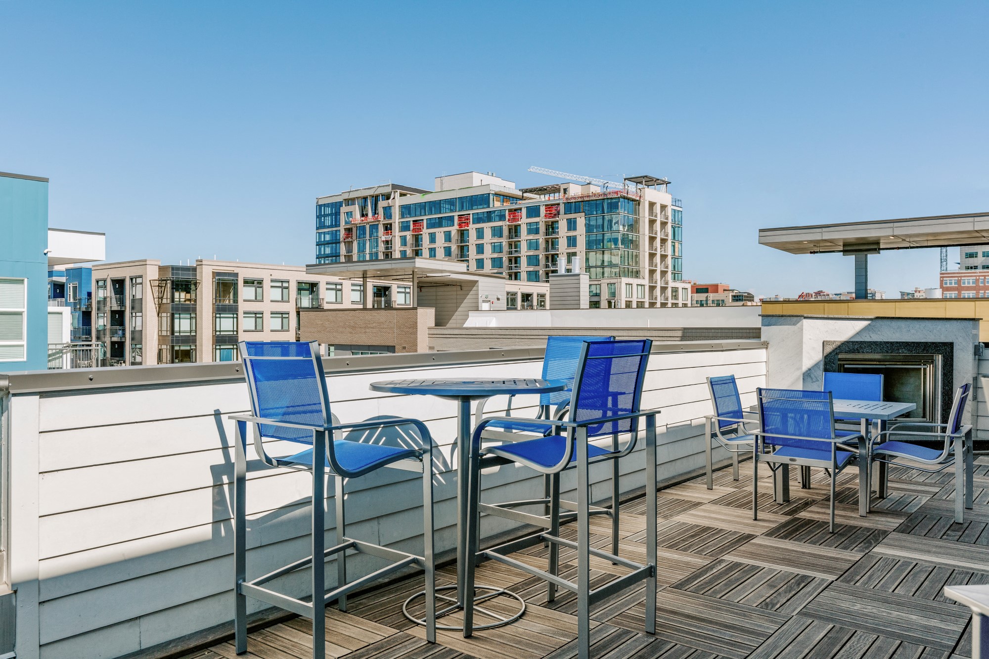 City House Apartments Rooftop Seating Area