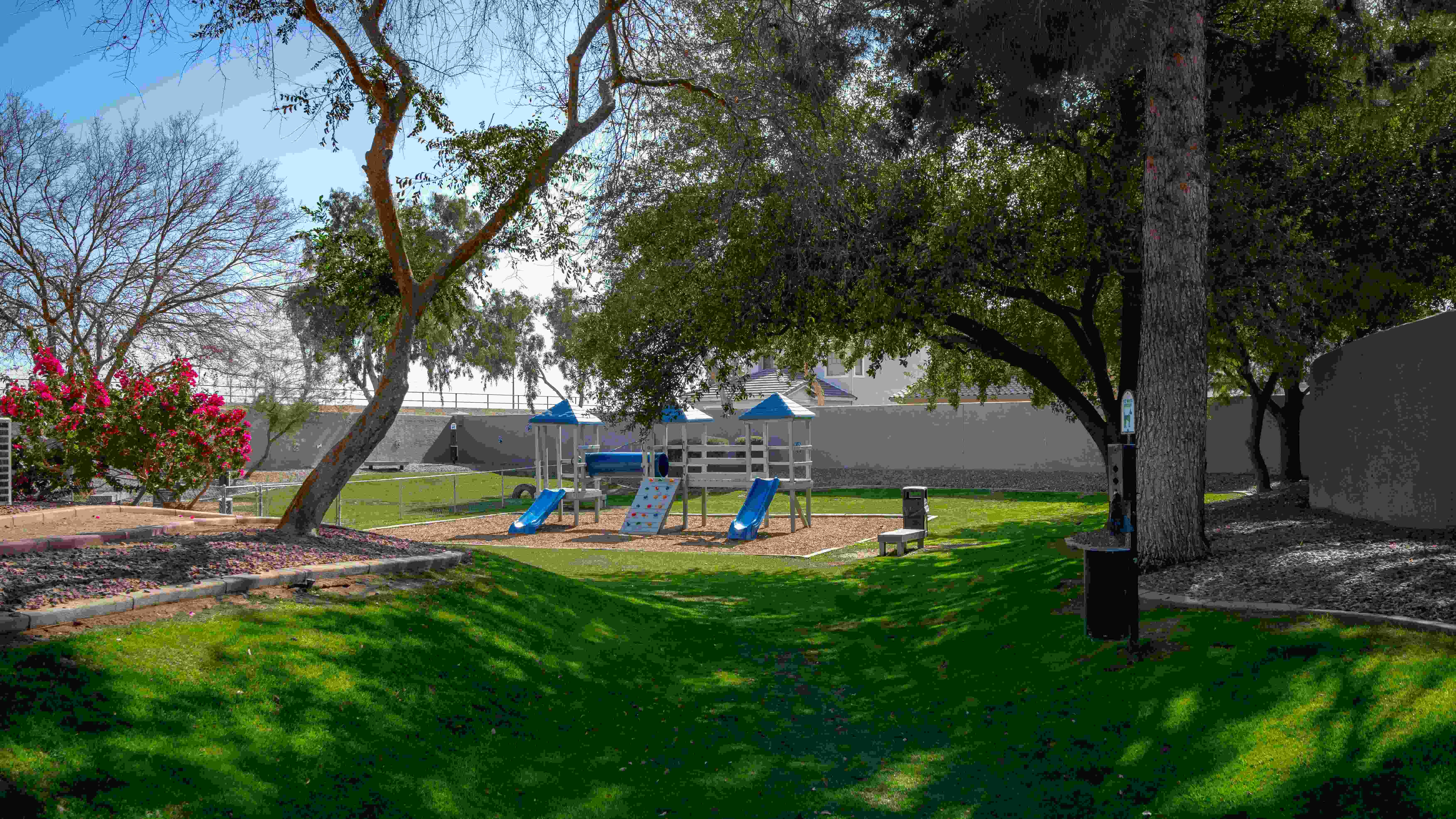 Let your little ones run, climb, and slide at our beautifully shaded playground, designed for family fun.