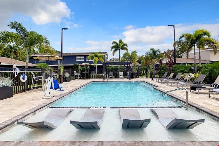 Escape the heat and relax in our sparkling swimming pool.