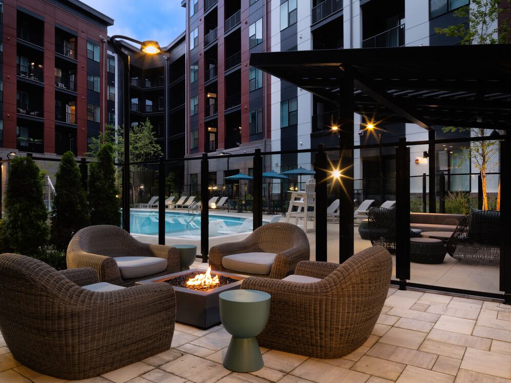 Courtyard #2 with fireplace