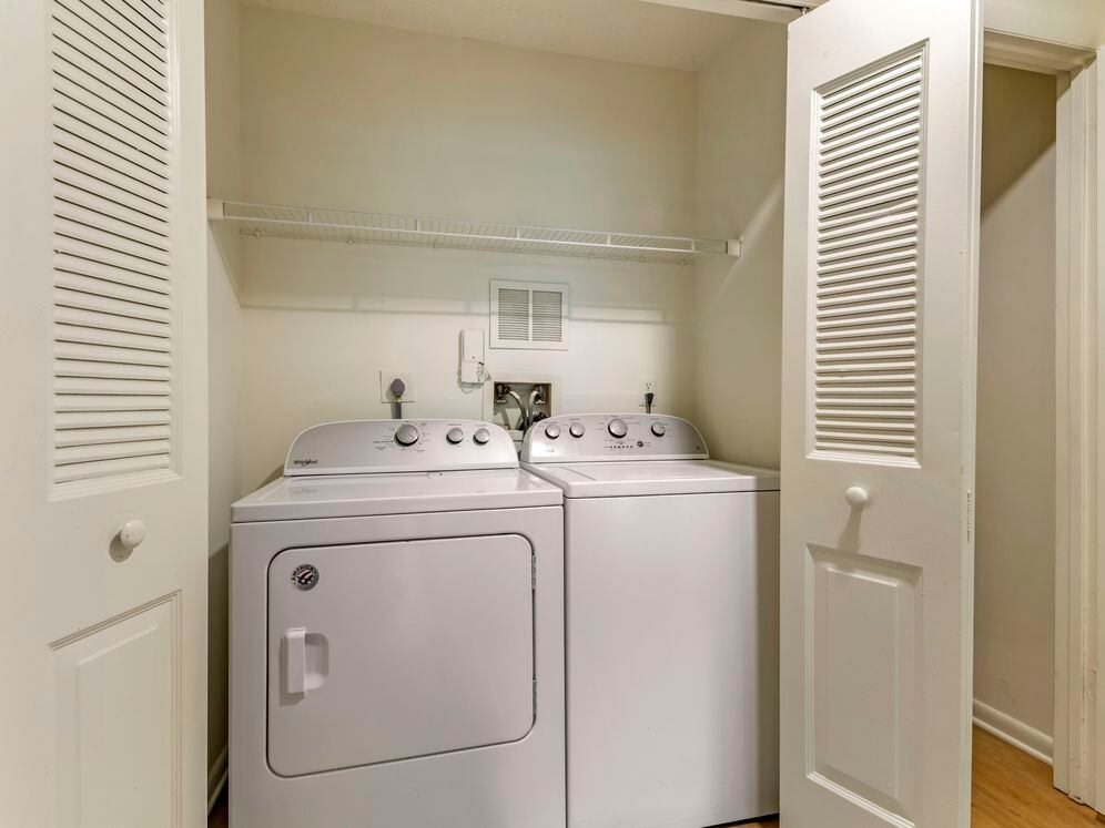 In-unit washer and dryer