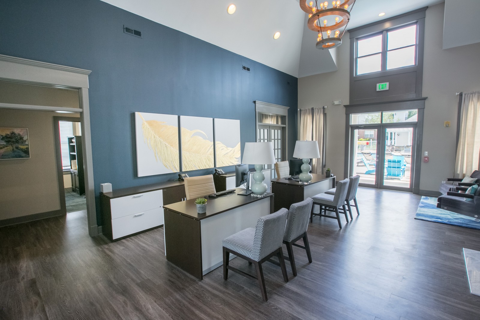 Leasing office at The Residence at Barrington in Aurora, Ohio