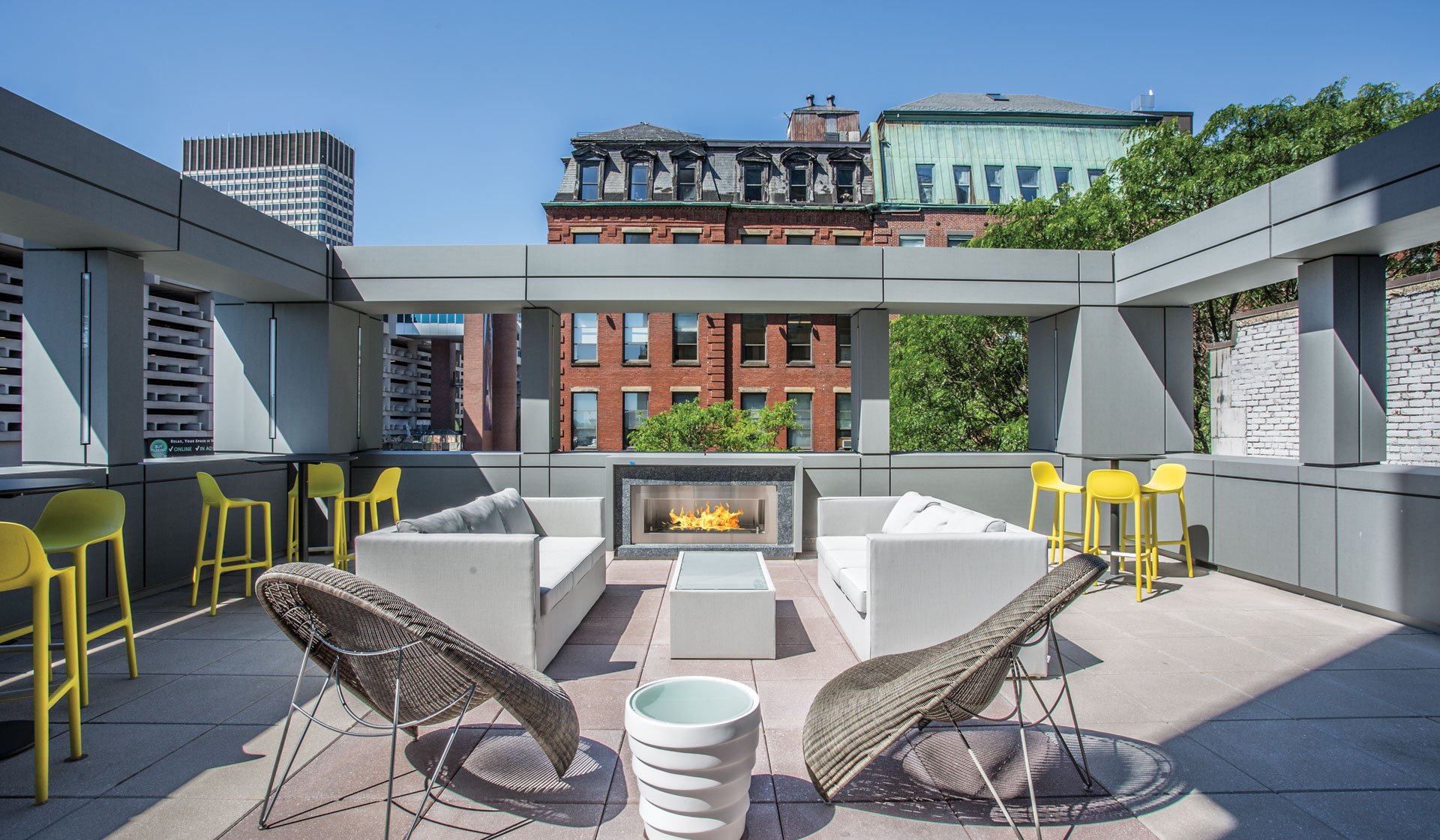 Enjoy some fresh air and socialize on the 3rd floor courtyard 