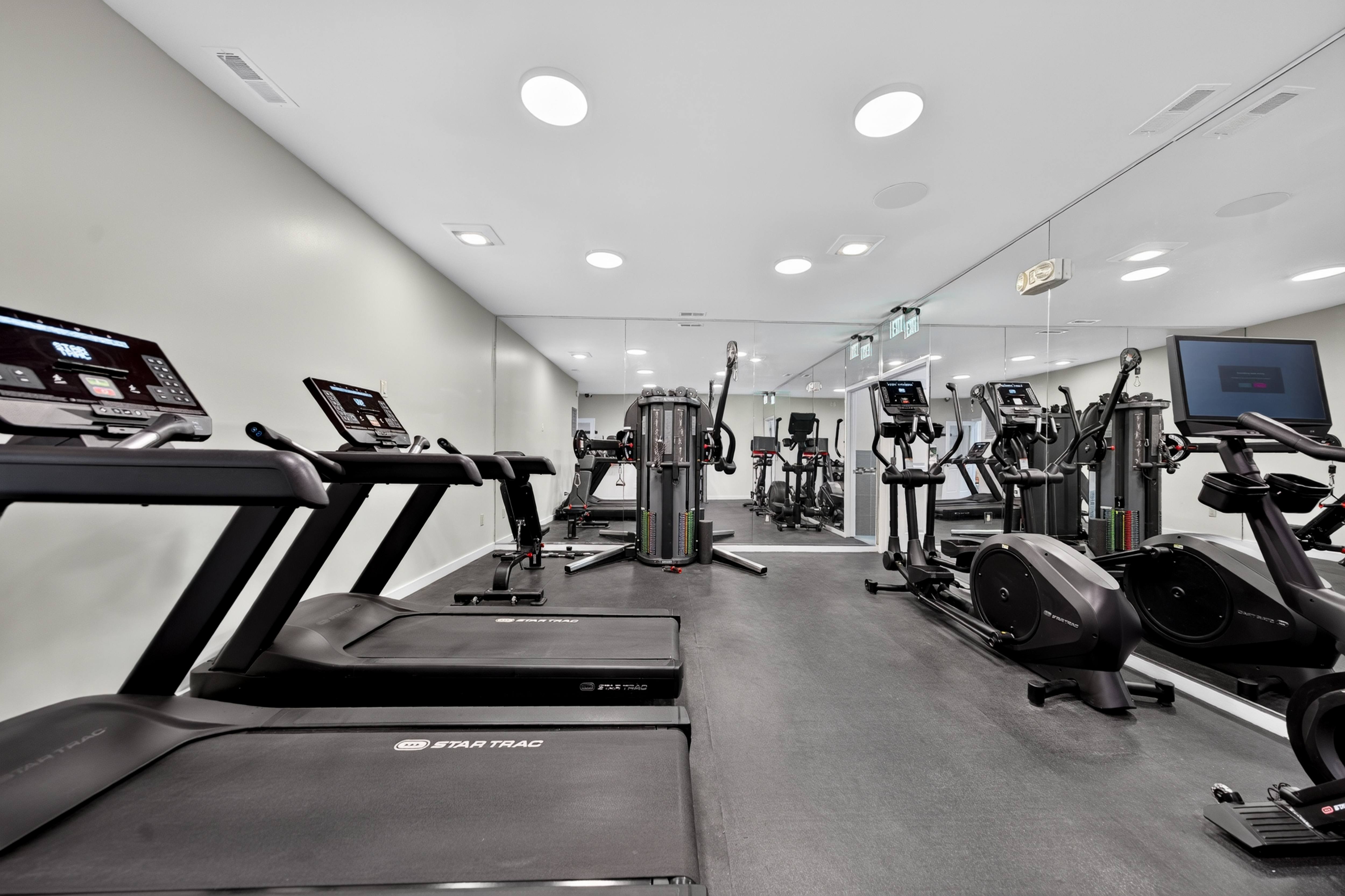 State-of-the-art fitness and wellness center at Franklin River Apartments in Southfield, MI.