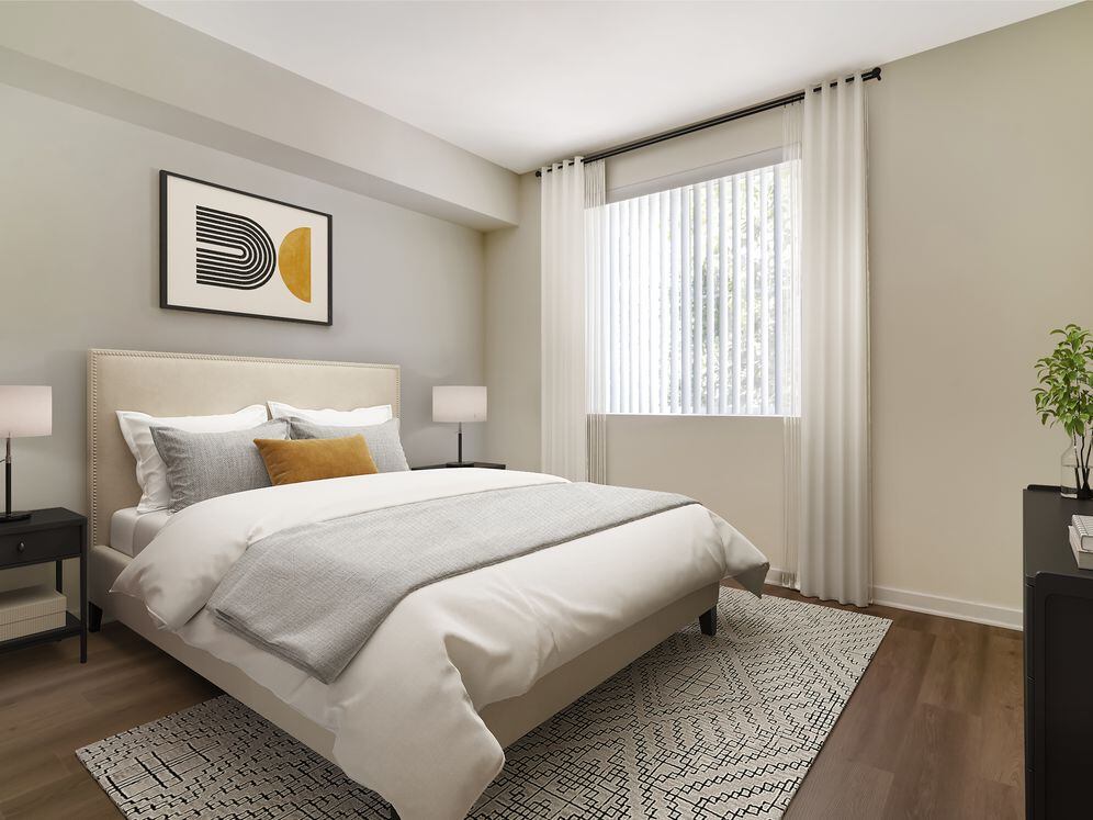 Classic Package II bedroom with hard surface flooring