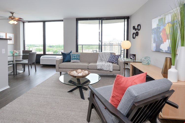 Generous living room space