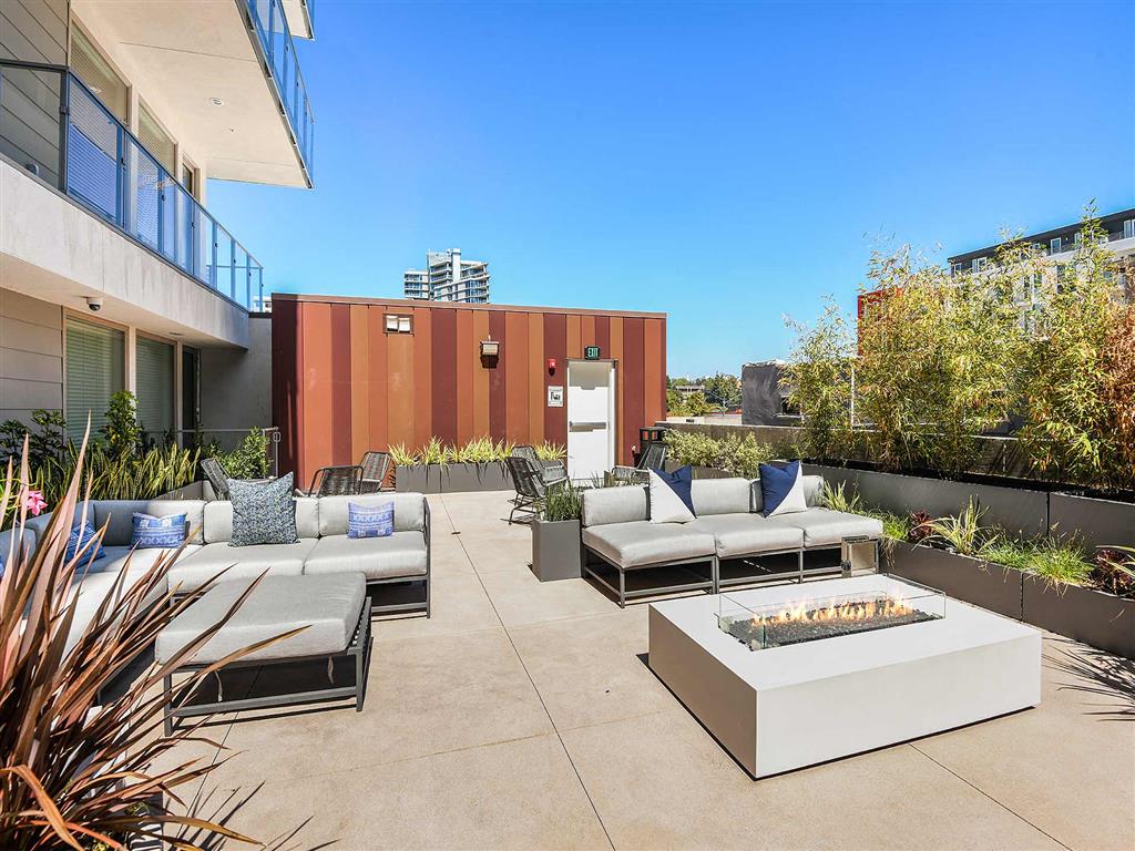 Garden Courtyard with firepit