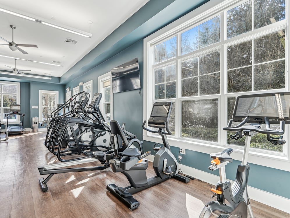 State-of-the-art fitness center with cardio equipment