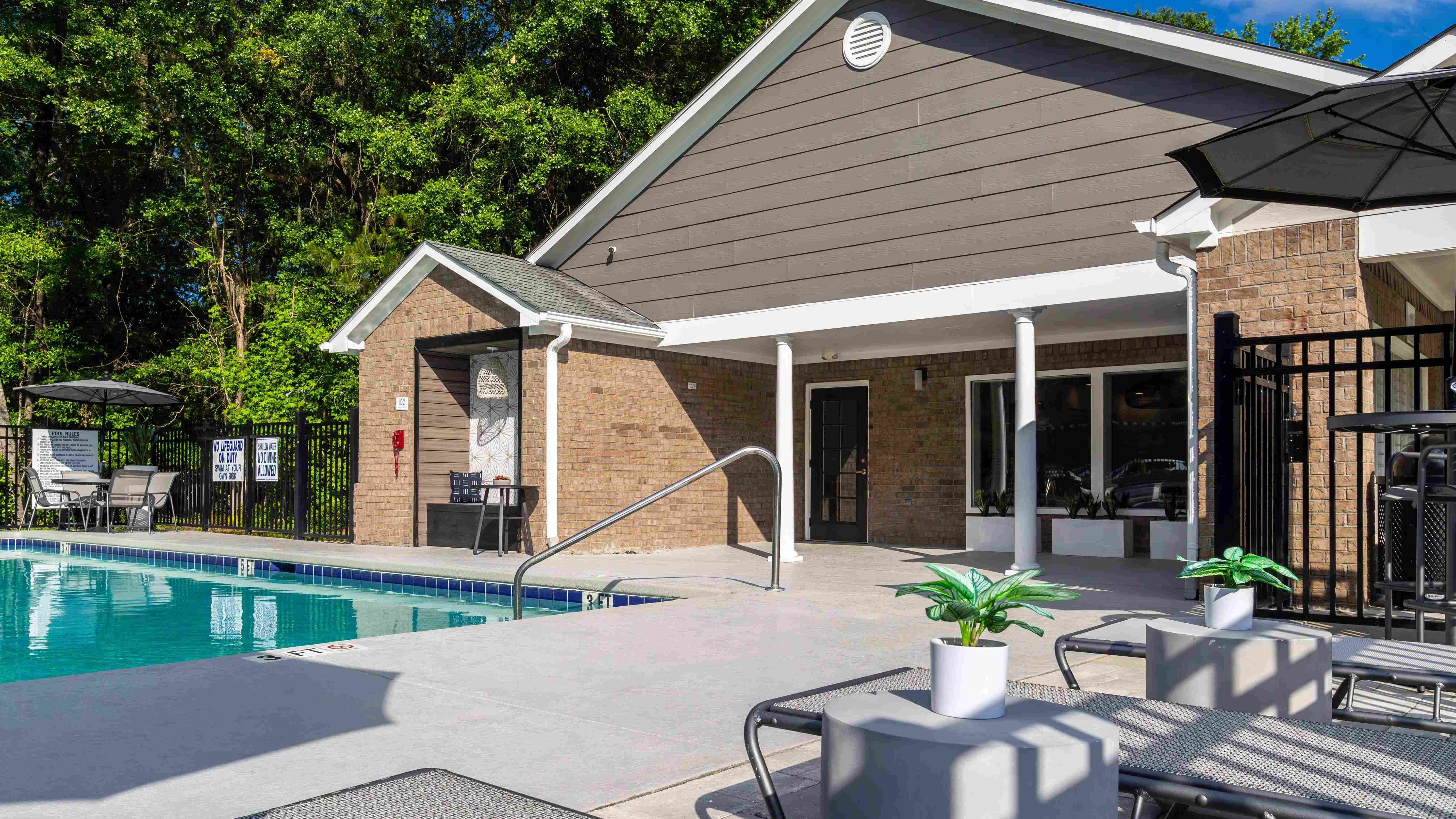 Bask in the sunshine at our pool!
