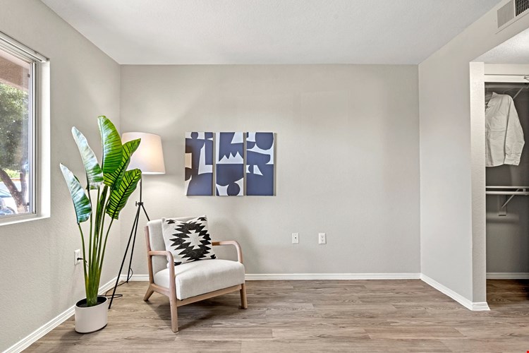 Your master suite is a sanctuary of serenity with his/her closets and private access to your master bath