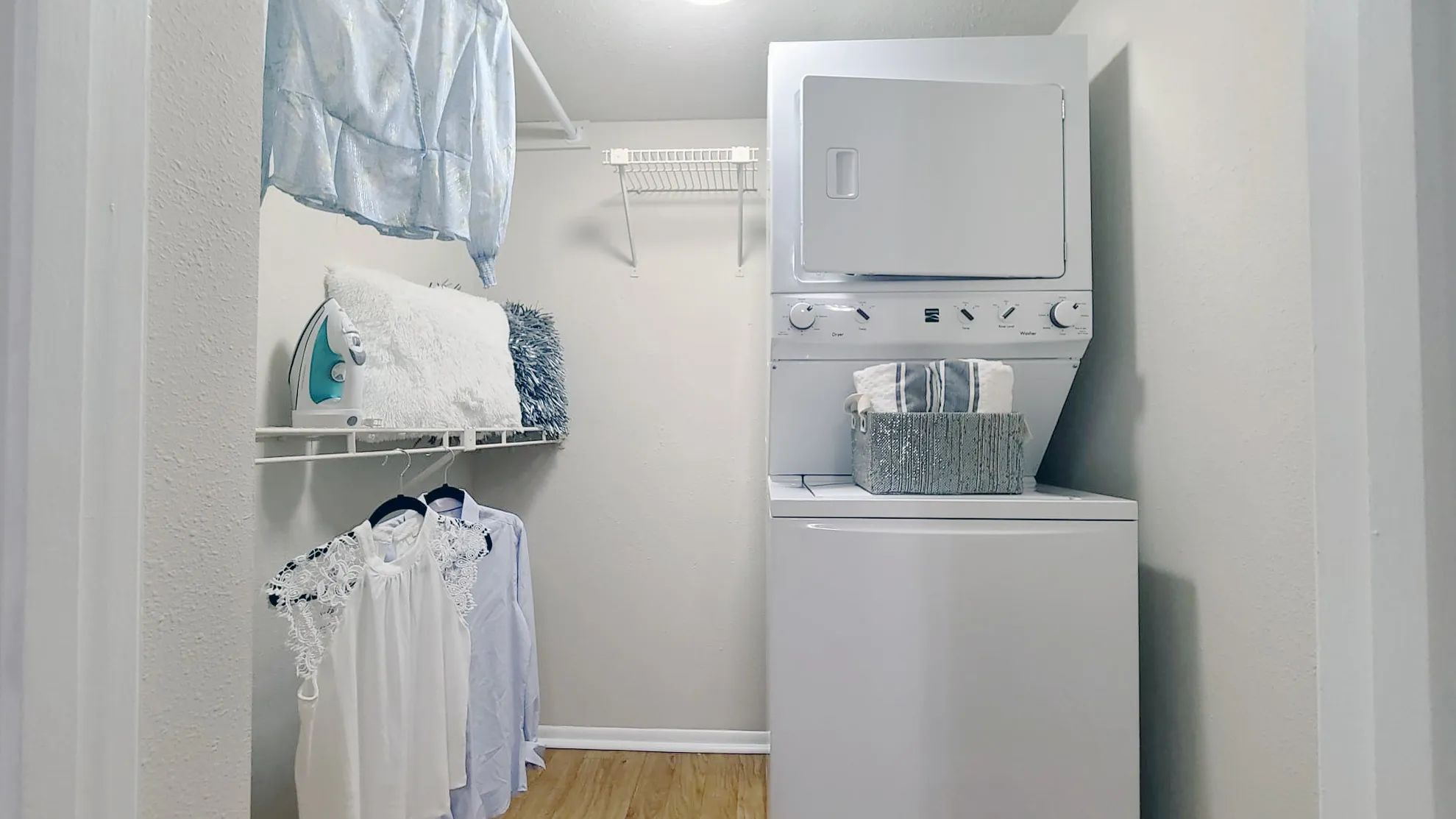 Our classic floor plans offer washer and dryer appliances for the ultimate convenience.