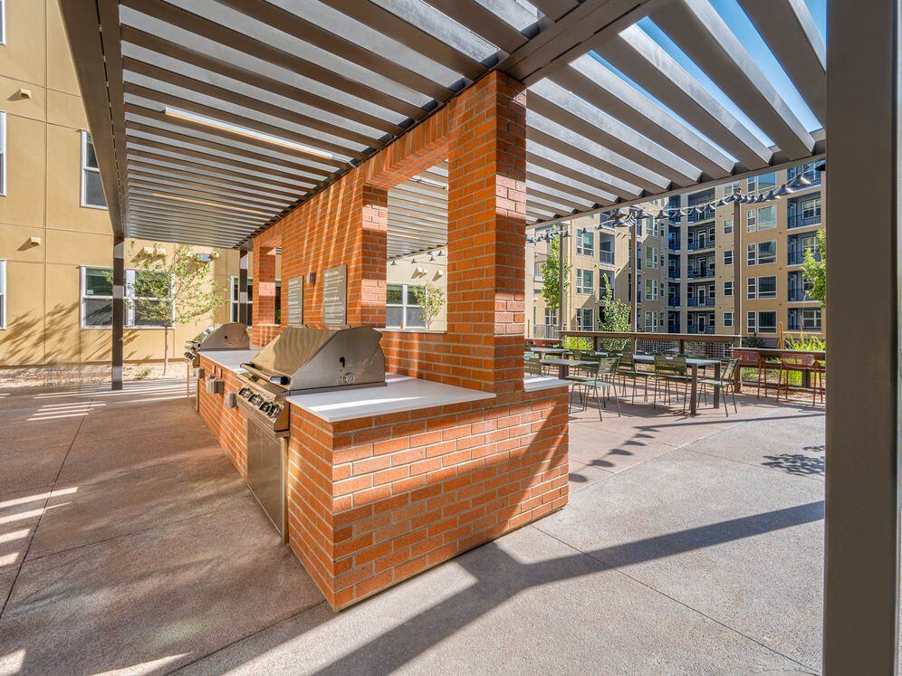 Courtyard grill area
