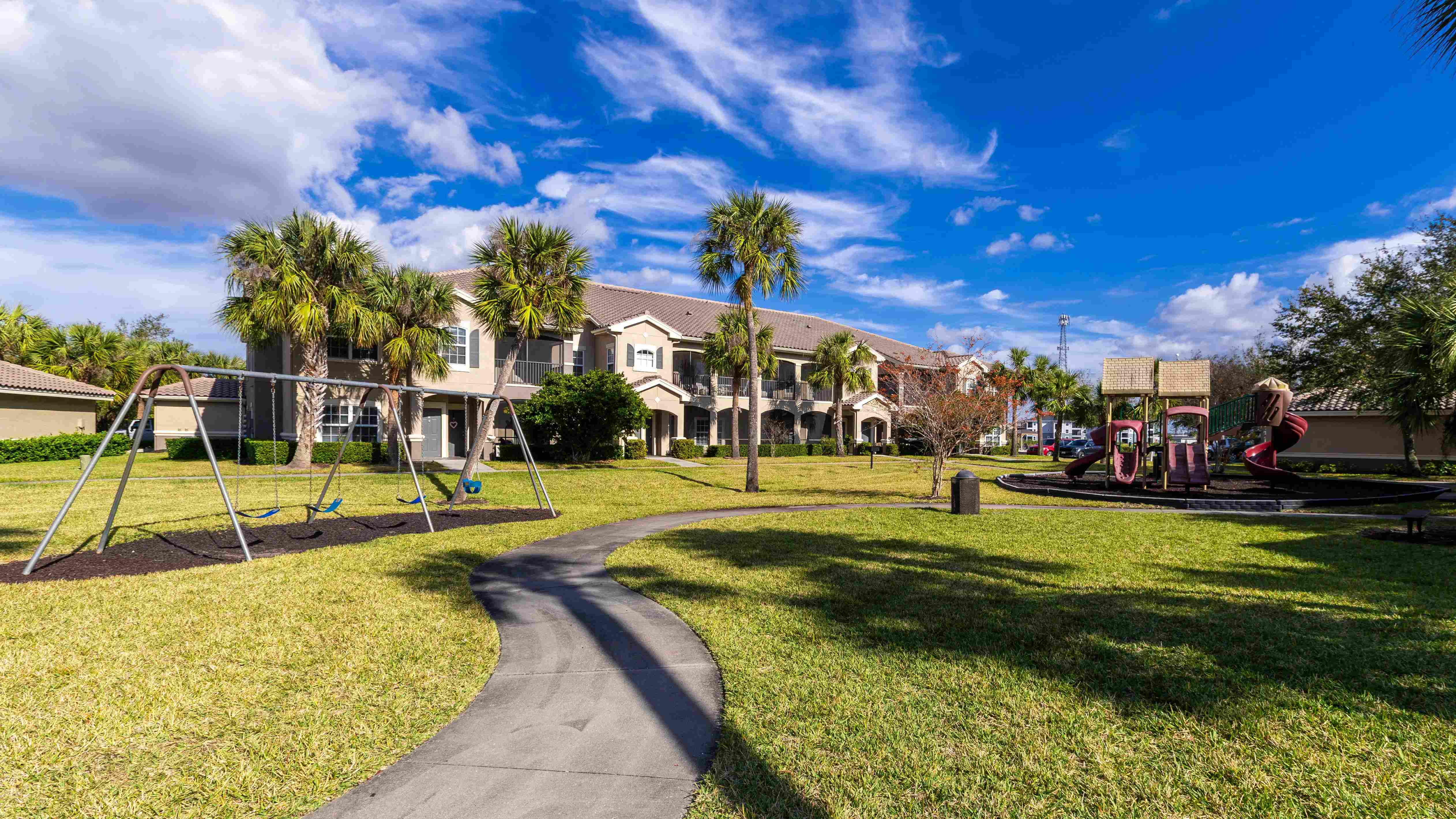 Kids can play, explore, and make memories at the beautifully maintained playground.