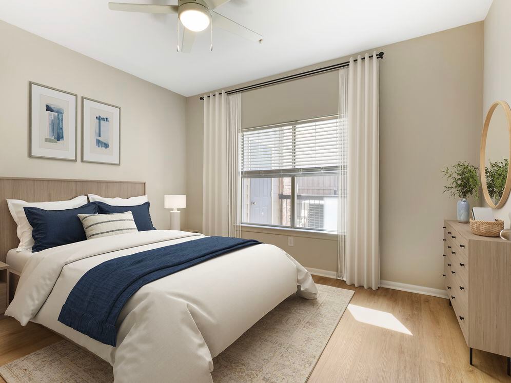 Renovated Package I bedroom with hard surface flooring (select homes)