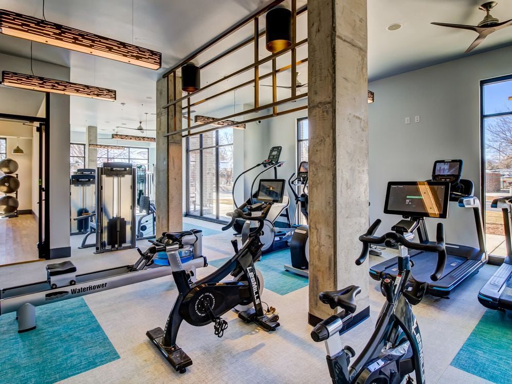 State-of-the-art fitness center with strength and cardio equipment