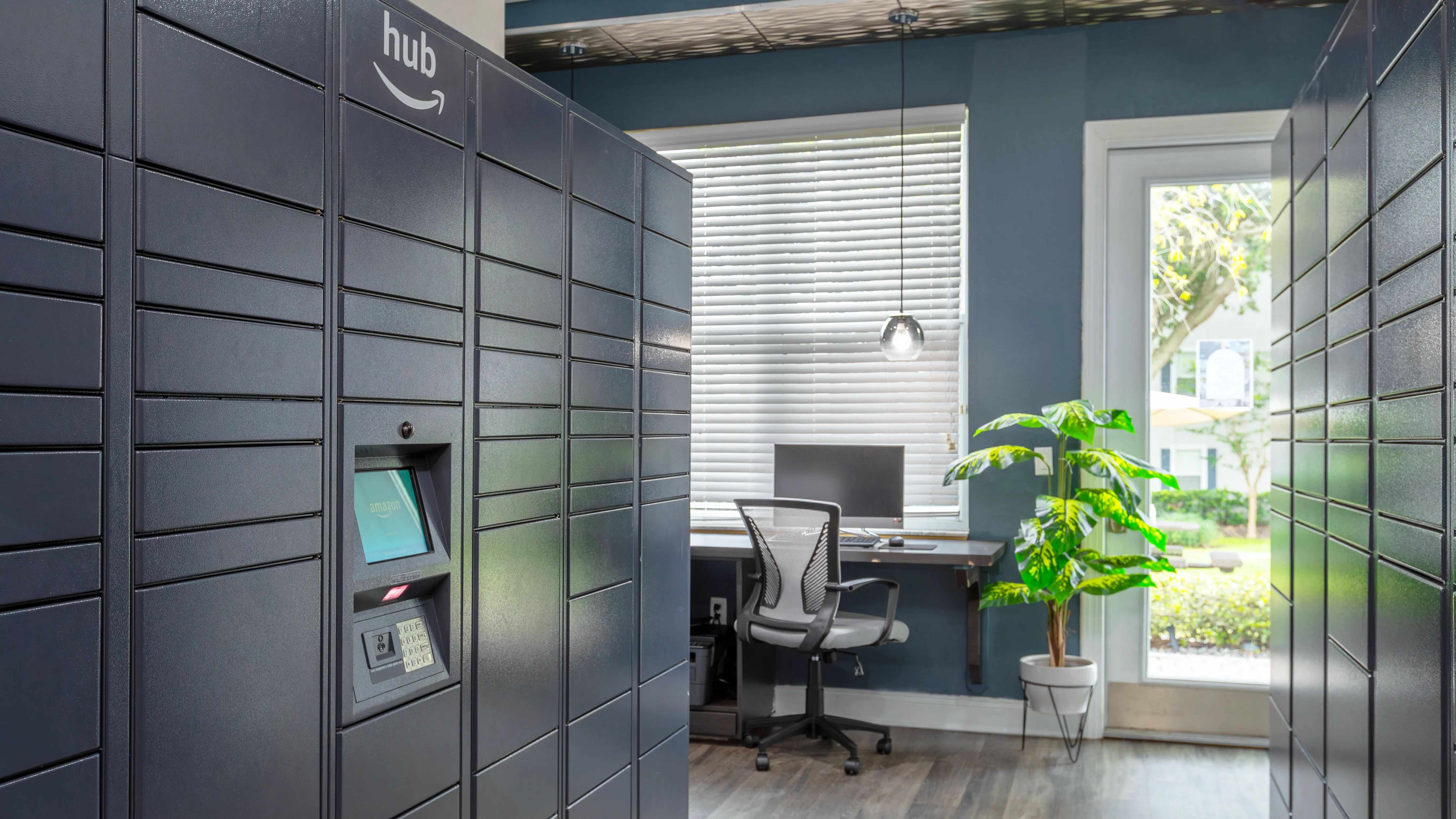 Say goodbye to missed deliveries! Our Amazon Hub lockers ensure secure, contactless package retrieval anytime.