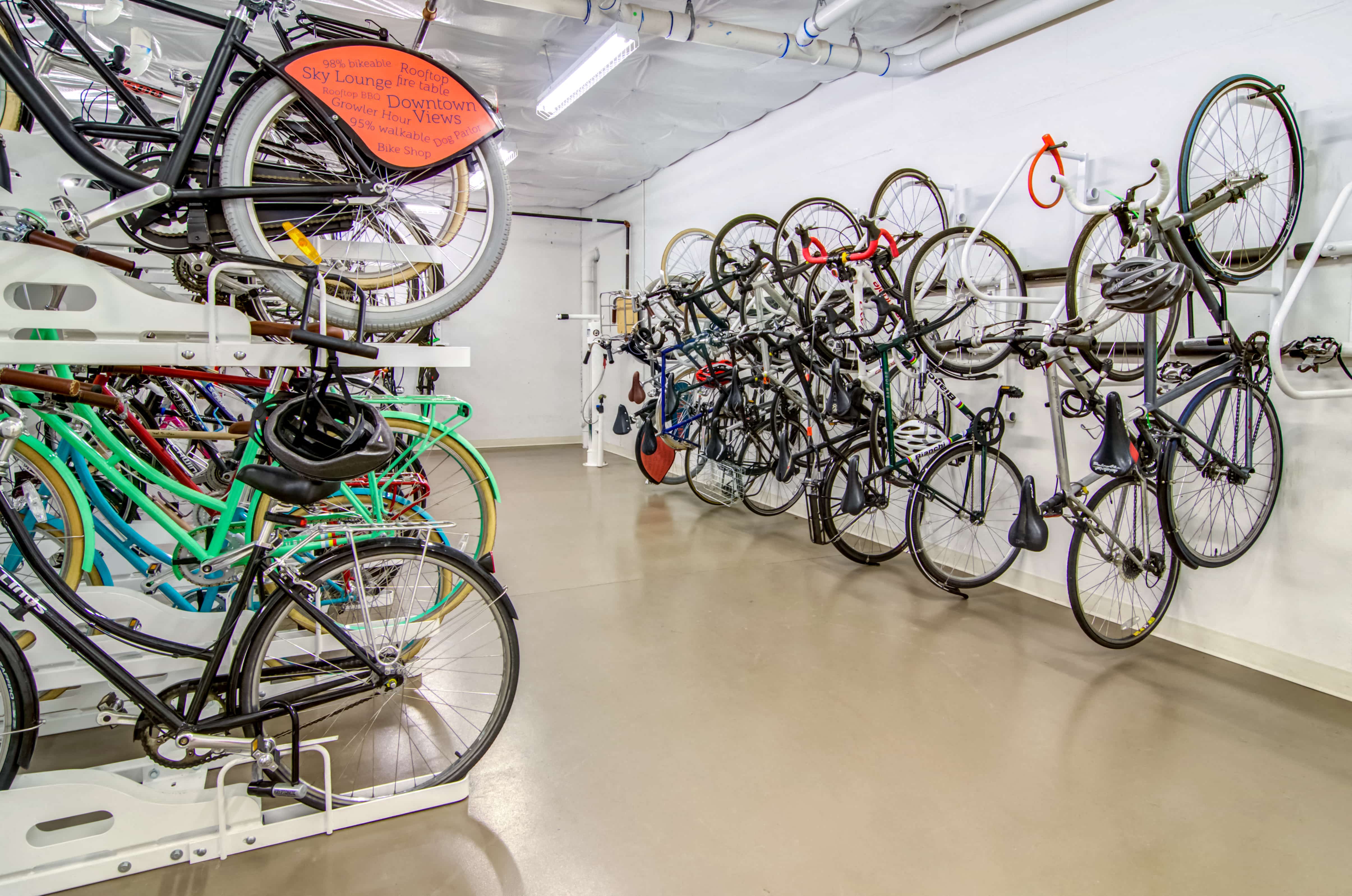 Bike storage/repair room